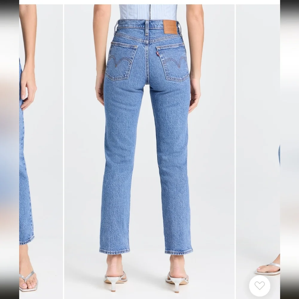 Levi's Premium Wedgie Straight Women's Jeans Buttons Fly Medium Wash 28. - Picture 3 of 16